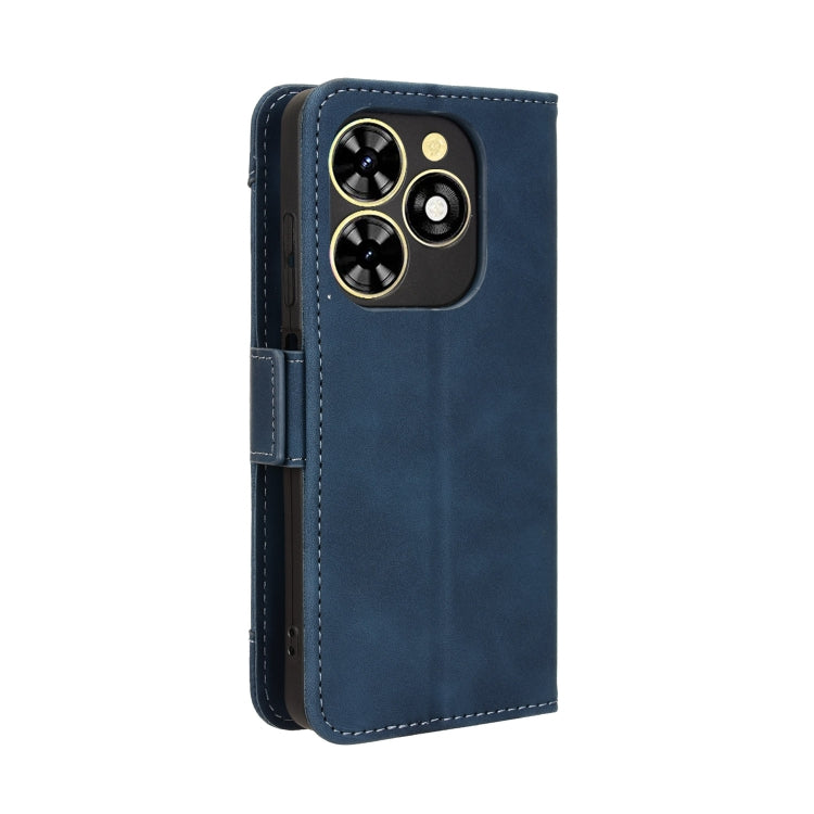 For Tecno Spark Go 2024 / Spark 20C Skin Feel Calf Texture Card Slots Leather Phone Case(Blue) by buy2fix