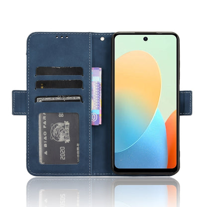 For Tecno Spark Go 2024 / Spark 20C Skin Feel Calf Texture Card Slots Leather Phone Case(Blue) by buy2fix