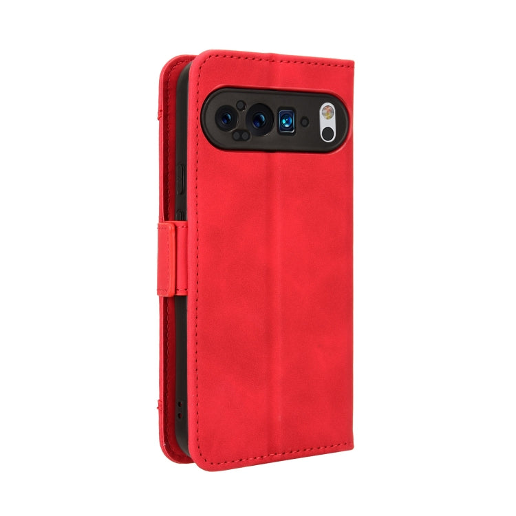 For Google Pixel 9 Pro Skin Feel Calf Texture Card Slots Leather Phone Case(Red) by buy2fix