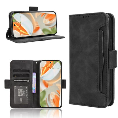 For Google Pixel 10 Pro XL Skin Feel Calf Texture Card Slots Leather Phone Case(Black) - Google Cases by buy2fix | Online Shopping UK | buy2fix