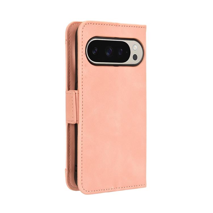 For Google Pixel 10 Pro / 10 Skin Feel Calf Texture Card Slots Leather Phone Case(Pink) - Google Cases by buy2fix | Online Shopping UK | buy2fix