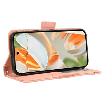 For Google Pixel 10 Pro / 10 Skin Feel Calf Texture Card Slots Leather Phone Case(Pink) - Google Cases by buy2fix | Online Shopping UK | buy2fix
