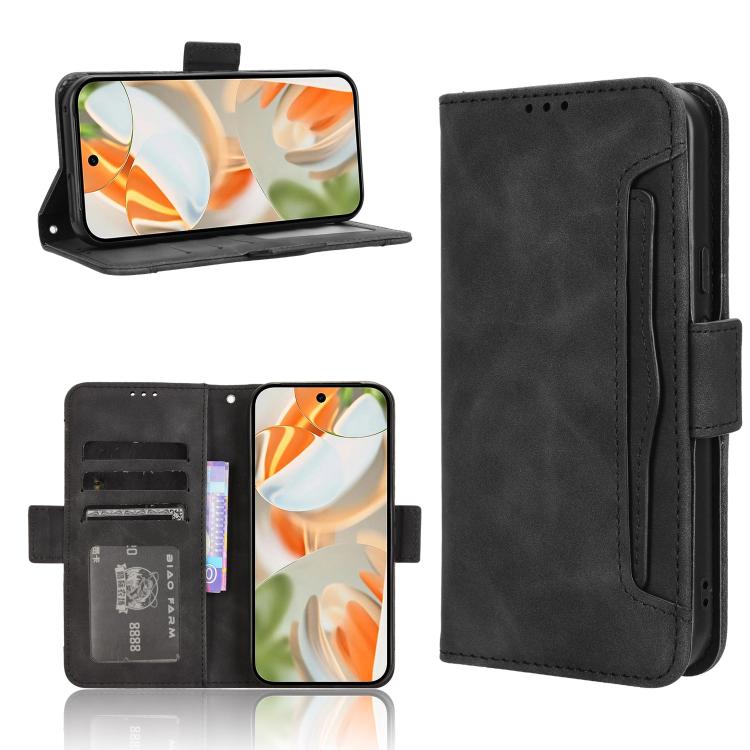 For Google Pixel 10 Pro / 10 Skin Feel Calf Texture Card Slots Leather Phone Case(Black) - Google Cases by buy2fix | Online Shopping UK | buy2fix