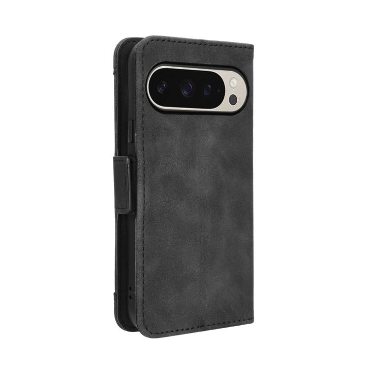 For Google Pixel 10 Pro / 10 Skin Feel Calf Texture Card Slots Leather Phone Case(Black) - Google Cases by buy2fix | Online Shopping UK | buy2fix