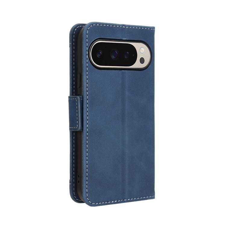 For Google Pixel 10 Pro / 10 Skin Feel Calf Texture Card Slots Leather Phone Case(Blue) - Google Cases by buy2fix | Online Shopping UK | buy2fix
