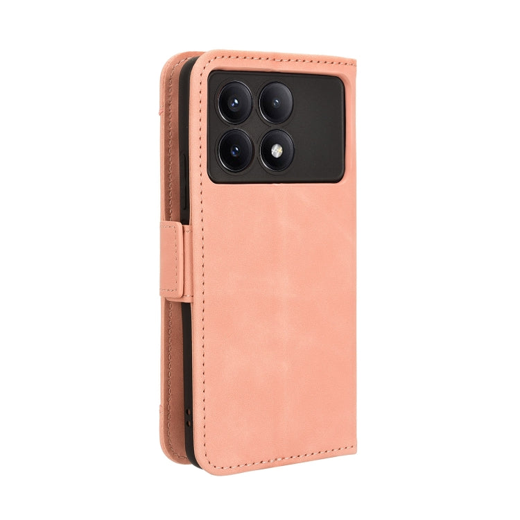 For Xiaomi Redmi K70E 5G / Poco X6 Pro Skin Feel Calf Texture Card Slots Leather Phone Case(Pink) - K70E Cases by buy2fix | Online Shopping UK | buy2fix