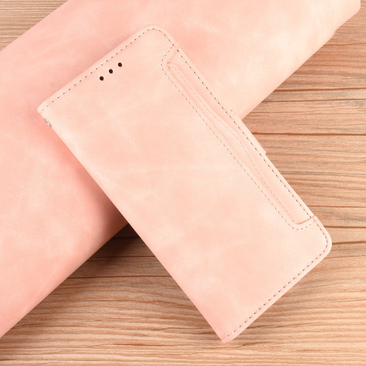 For Xiaomi 14 Pro Skin Feel Calf Texture Card Slots Leather Phone Case(Pink) - 14 Pro Cases by buy2fix | Online Shopping UK | buy2fix