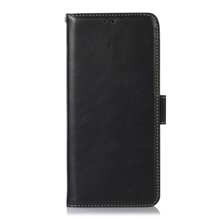 For OPPO A1 5G Crazy Horse Top Layer Cowhide Leather Phone Case(Black) - OPPO Cases by buy2fix | Online Shopping UK | buy2fix