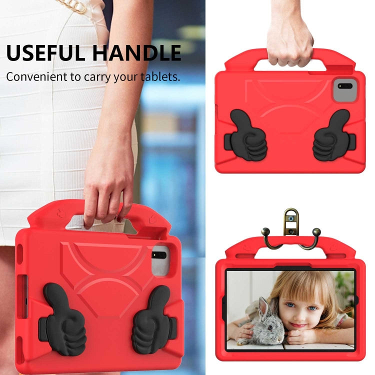 For Samsung Galaxy Tab S7 / S8 Children EVA Shockproof Tablet Case with Thumb Bracket(Red) by buy2fix