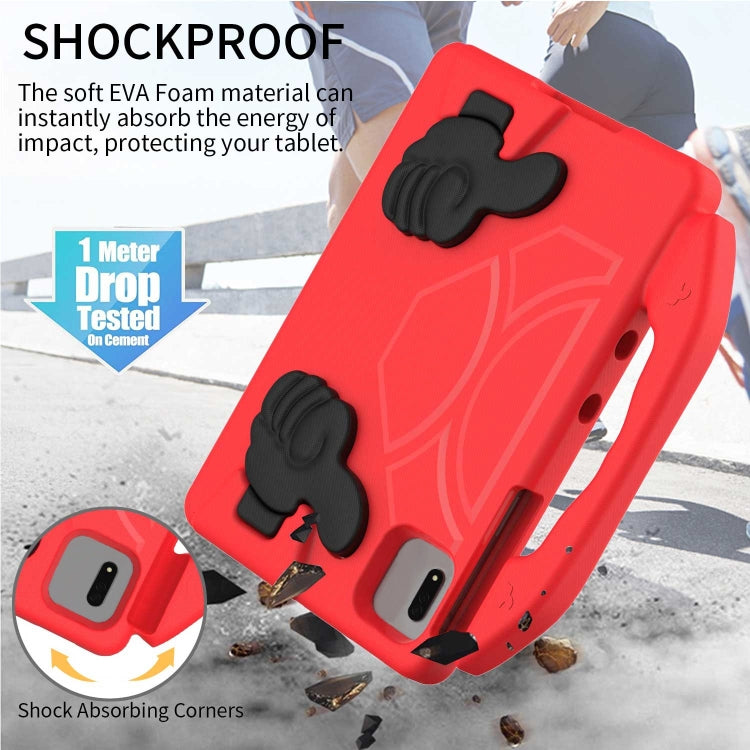 For Samsung Galaxy Tab S7 / S8 Children EVA Shockproof Tablet Case with Thumb Bracket(Red) by buy2fix
