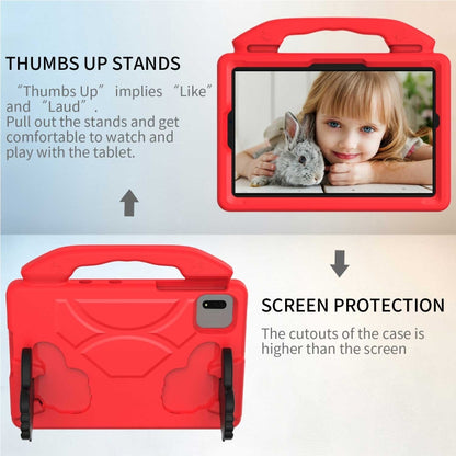 For Samsung Galaxy Tab S7 / S8 Children EVA Shockproof Tablet Case with Thumb Bracket(Red) by buy2fix