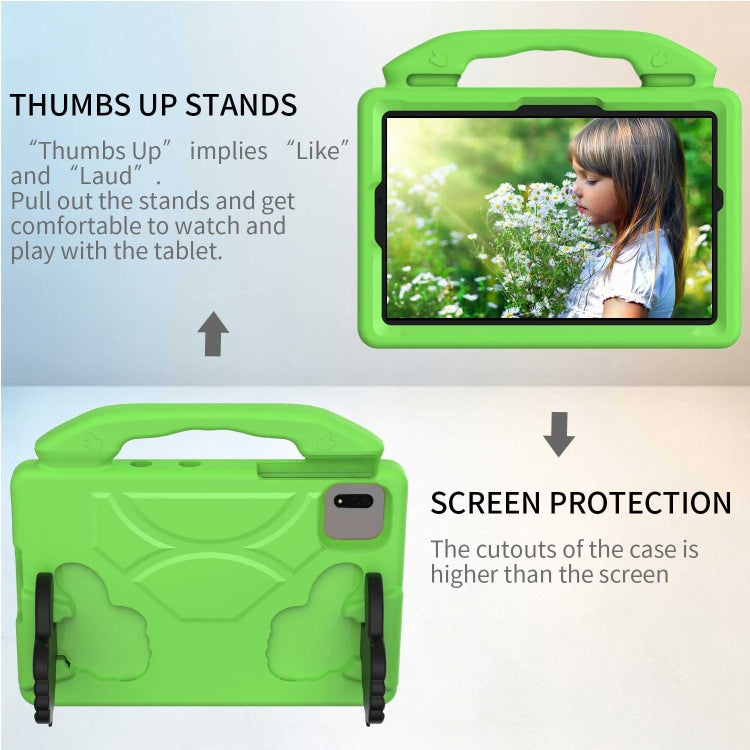For Samsung Galaxy Tab S7 / S8 Children EVA Shockproof Tablet Case with Thumb Bracket(Green) by buy2fix