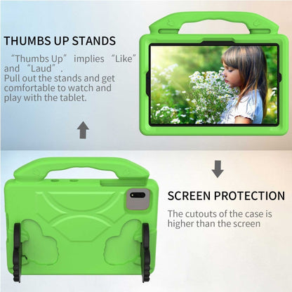 For Samsung Galaxy Tab S7 / S8 Children EVA Shockproof Tablet Case with Thumb Bracket(Green) by buy2fix