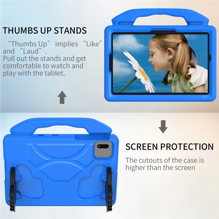 For Samsung Galaxy Tab S7 / S8 Children EVA Shockproof Tablet Case with Thumb Bracket(Blue) by buy2fix
