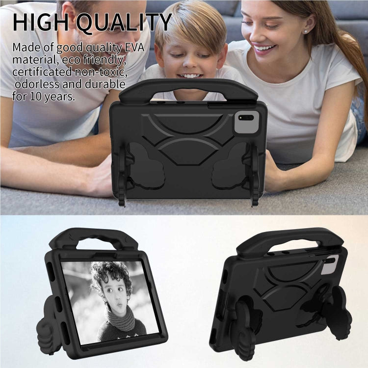 For Samsung Galaxy Tab S7 / S8 Children EVA Shockproof Tablet Case with Thumb Bracket(Black) by buy2fix