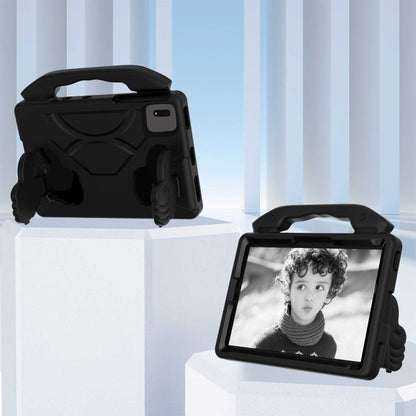 For Samsung Galaxy Tab S7 / S8 Children EVA Shockproof Tablet Case with Thumb Bracket(Black) by buy2fix