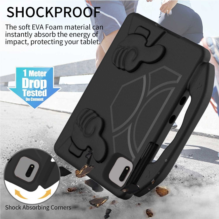 For Samsung Galaxy Tab S7 / S8 Children EVA Shockproof Tablet Case with Thumb Bracket(Black) by buy2fix