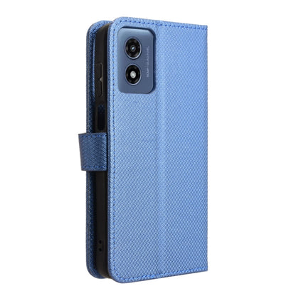 For Motorola Moto G Play 4G 2024 Diamond Texture Leather Phone Case(Blue) - Motorola Cases by buy2fix | Online Shopping UK | buy2fix