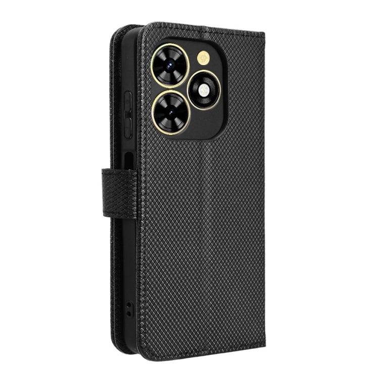 For Tecno Spark Go 2024 Diamond Texture Leather Phone Case(Black) by buy2fix