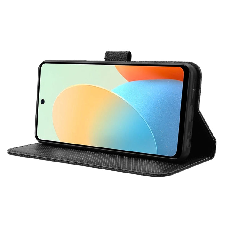 For Tecno Spark Go 2024 Diamond Texture Leather Phone Case(Black) by buy2fix