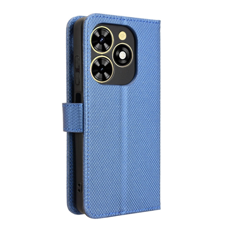 For Tecno Spark Go 2024 Diamond Texture Leather Phone Case(Blue) by buy2fix