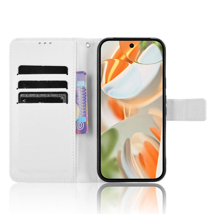 For Google Pixel 10 Pro XL Diamond Texture Leather Phone Case(White) - Google Cases by buy2fix | Online Shopping UK | buy2fix