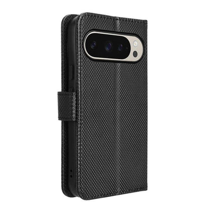 For Google Pixel 10 Pro XL Diamond Texture Leather Phone Case(Black) - Google Cases by buy2fix | Online Shopping UK | buy2fix
