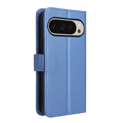 For Google Pixel 10 Pro XL Diamond Texture Leather Phone Case(Blue) - Google Cases by buy2fix | Online Shopping UK | buy2fix