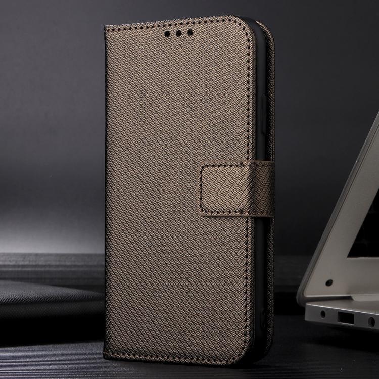 For Google Pixel 10 Pro XL Diamond Texture Leather Phone Case(Brown) - Google Cases by buy2fix | Online Shopping UK | buy2fix