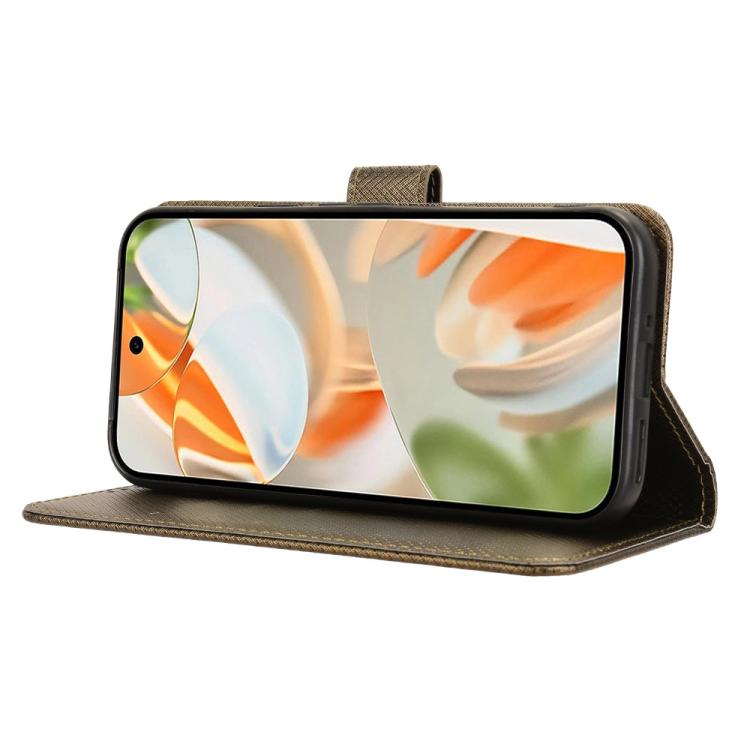 For Google Pixel 10 Pro XL Diamond Texture Leather Phone Case(Brown) - Google Cases by buy2fix | Online Shopping UK | buy2fix