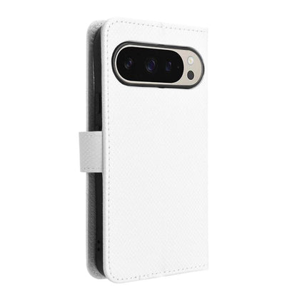 For Google Pixel 10 Pro / 10 Diamond Texture Leather Phone Case(White) - Google Cases by buy2fix | Online Shopping UK | buy2fix