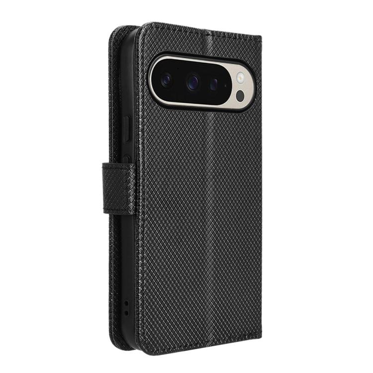 For Google Pixel 10 Pro / 10 Diamond Texture Leather Phone Case(Black) - Google Cases by buy2fix | Online Shopping UK | buy2fix