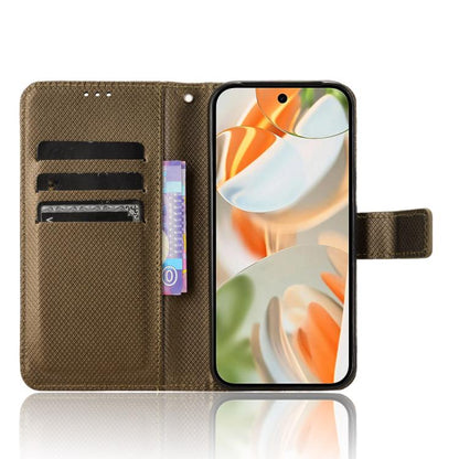 For Google Pixel 10 Pro / 10 Diamond Texture Leather Phone Case(Brown) - Google Cases by buy2fix | Online Shopping UK | buy2fix