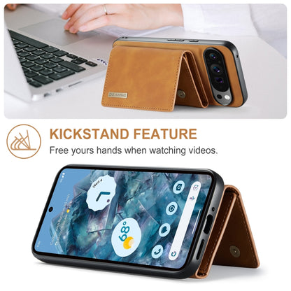 For Google Pixel 9 Pro XL DG.MING M1 Series 3-Fold Multi Card Wallet + Magnetic Phone Case(Brown) by DG.MING