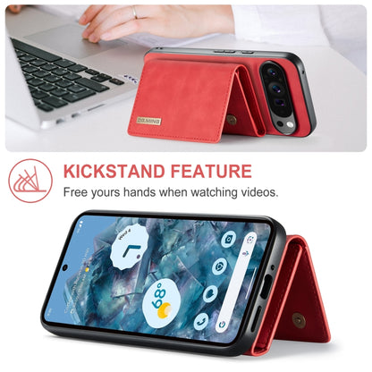 For Google Pixel 9 Pro XL DG.MING M1 Series 3-Fold Multi Card Wallet + Magnetic Phone Case(Red) by DG.MING
