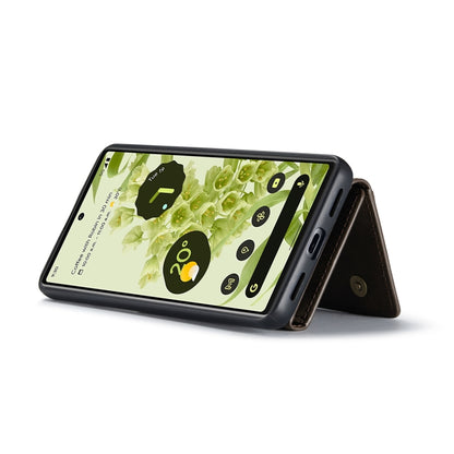 For Google Pixel 6 DG.MING M2 Series 3-Fold Multi Card Bag + Magnetic Phone Case(Coffee) by DG.MING