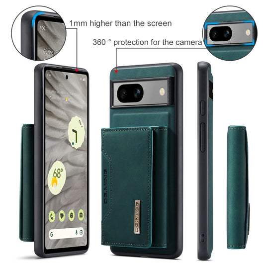 For Google Pixel 8A DG.MING M2 Series 3-Fold Multi Card Bag + Magnetic Phone Case(Green) by DG.MING