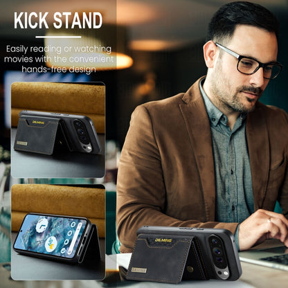 For Google Pixel 9 Pro XL DG.MING M2 Series 3-Fold Multi Card Bag + Magnetic Phone Case(Black) by DG.MING