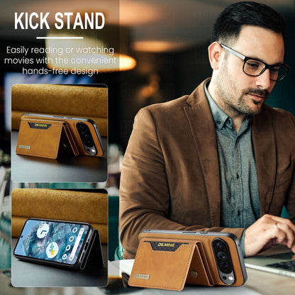 For Google Pixel 9 Pro XL DG.MING M2 Series 3-Fold Multi Card Bag + Magnetic Phone Case(Brown) by DG.MING