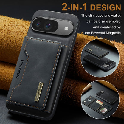 For Google Pixel 9 / 9 Pro DG.MING M2 Series 3-Fold Multi Card Bag + Magnetic Phone Case(Black) by DG.MING
