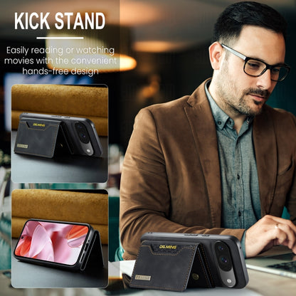 For Google Pixel 9 / 9 Pro DG.MING M2 Series 3-Fold Multi Card Bag + Magnetic Phone Case(Black) by DG.MING