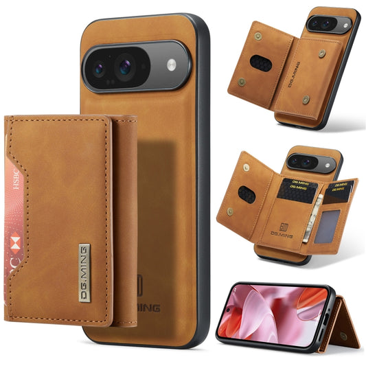 For Google Pixel 9 / 9 Pro DG.MING M2 Series 3-Fold Multi Card Bag + Magnetic Phone Case(Brown) by DG.MING