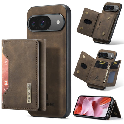 For Google Pixel 9 / 9 Pro DG.MING M2 Series 3-Fold Multi Card Bag + Magnetic Phone Case(Coffee) by DG.MING