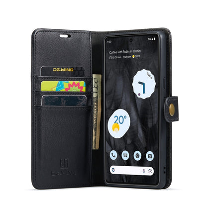 For Google Pixel 8 Pro DG.MING Crazy Horse Texture Detachable Magnetic Leather Phone Case(Black) by DG.MING