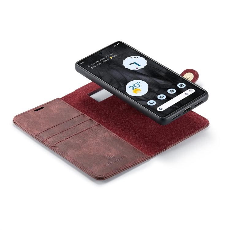 For Google Pixel 8 Pro DG.MING Crazy Horse Texture Detachable Magnetic Leather Phone Case(Red) by DG.MING