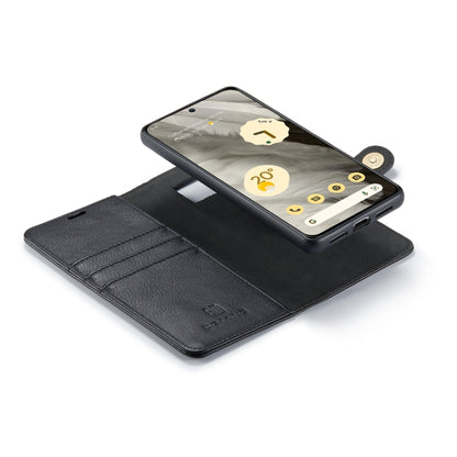 For Google Pixel 8 DG.MING Crazy Horse Texture Detachable Magnetic Leather Phone Case(Black) by DG.MING