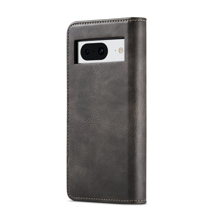 For Google Pixel 8 DG.MING Crazy Horse Texture Detachable Magnetic Leather Phone Case(Grey) by DG.MING