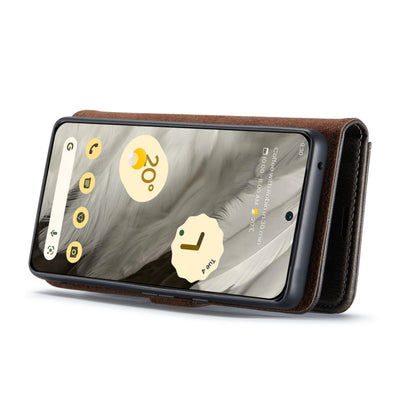 For Google Pixel 8 DG.MING Crazy Horse Texture Detachable Magnetic Leather Phone Case(Grey) by DG.MING