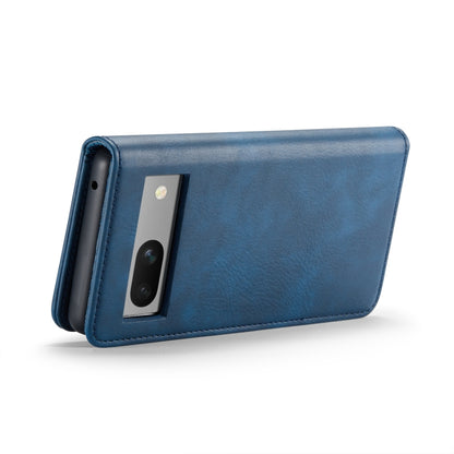 For Google Pixel 8A DG.MING Crazy Horse Texture Detachable Magnetic Leather Phone Case(Blue) by DG.MING