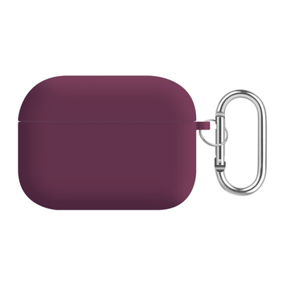 For AirPods Pro PC Lining Silicone Bluetooth Earphone Protective Case(Rose Purple Red) - For AirPods Pro by buy2fix | Online Shopping UK | buy2fix